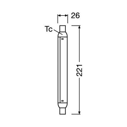 LINE S15s LED Tube 4W/230V 2700K - Osram