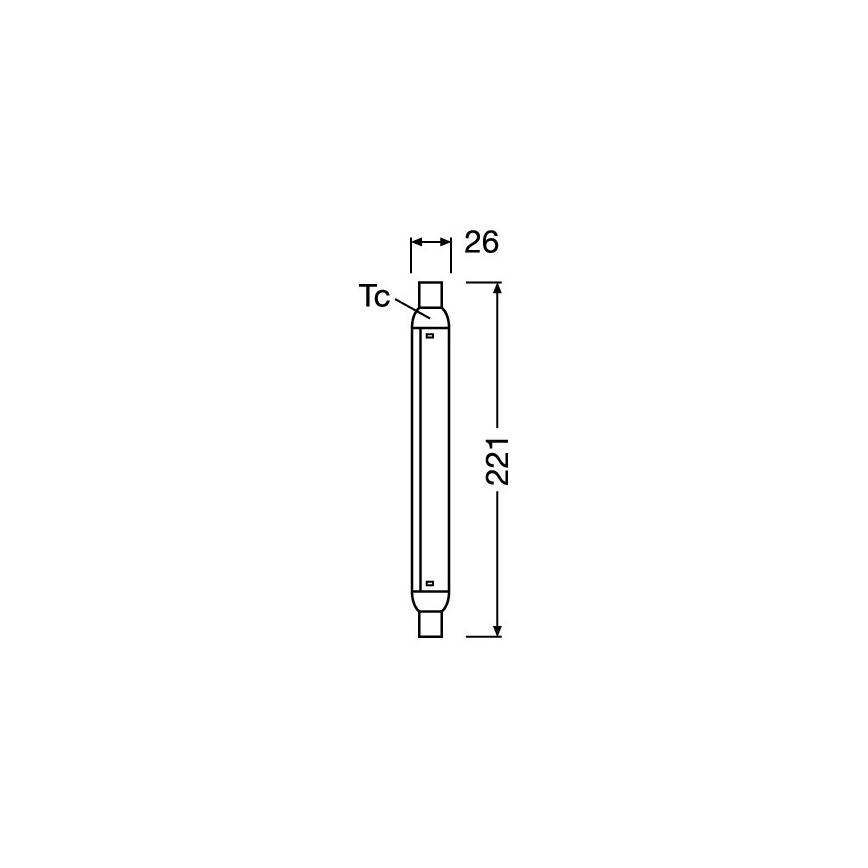 LINE S15s LED Tube 4W/230V 2700K - Osram