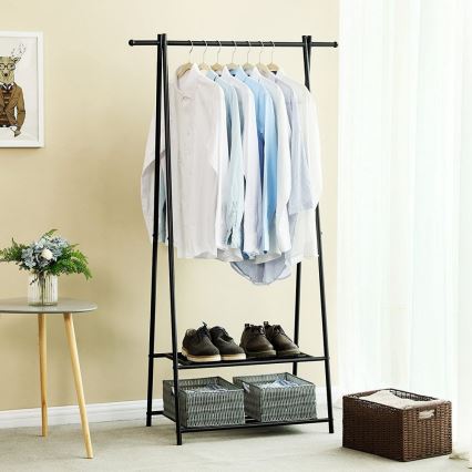 LINEA Black Freestanding Coat Rack