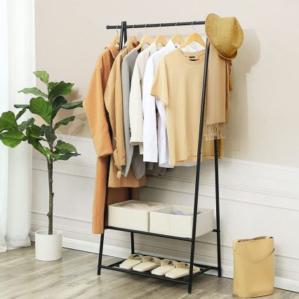 LINEA Black Freestanding Coat Rack