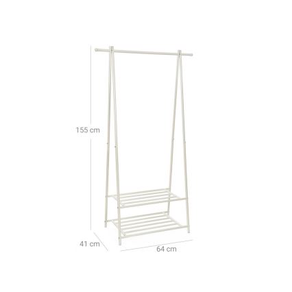 LINEA Free-standing Coat Rack, White