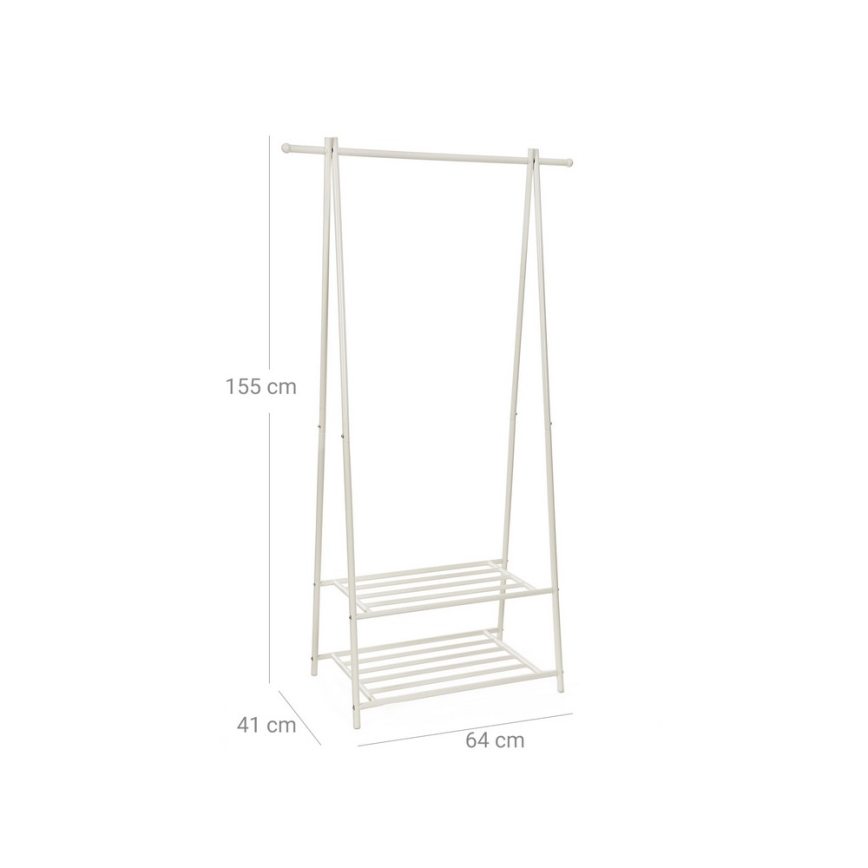 LINEA Free-standing Coat Rack, White