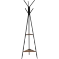 LINEA Freestanding Coat Rack, Black/Brown