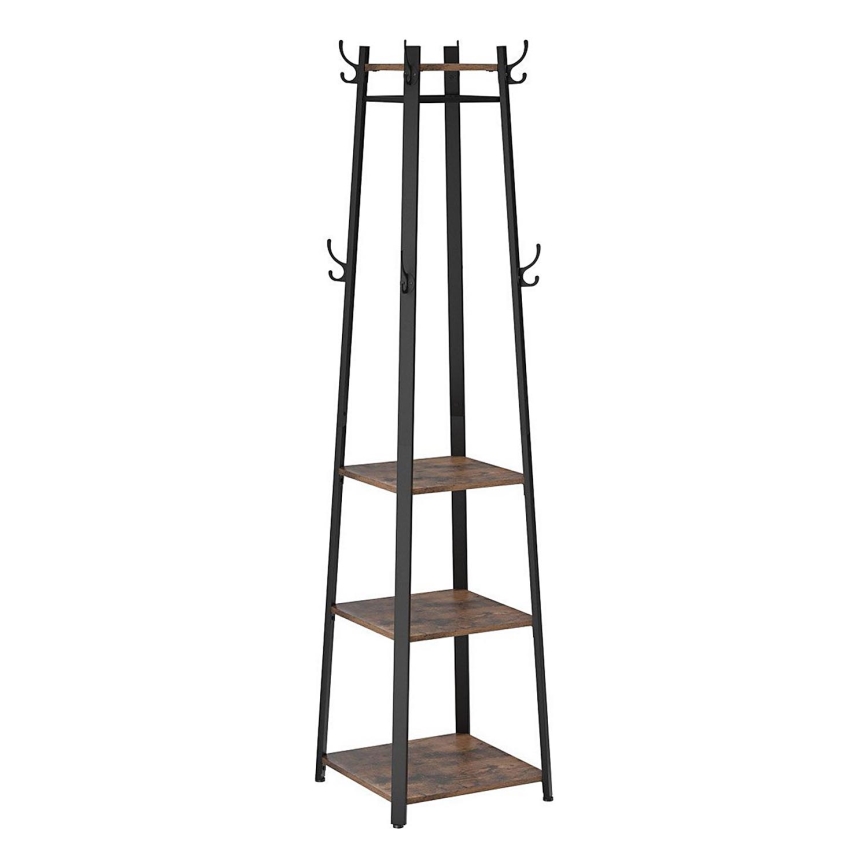 LINEA Freestanding Coat Rack Black/Brown