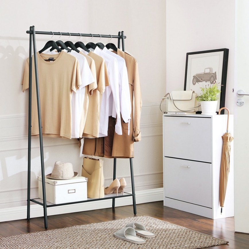 LINEA Freestanding Coat Rack, Black