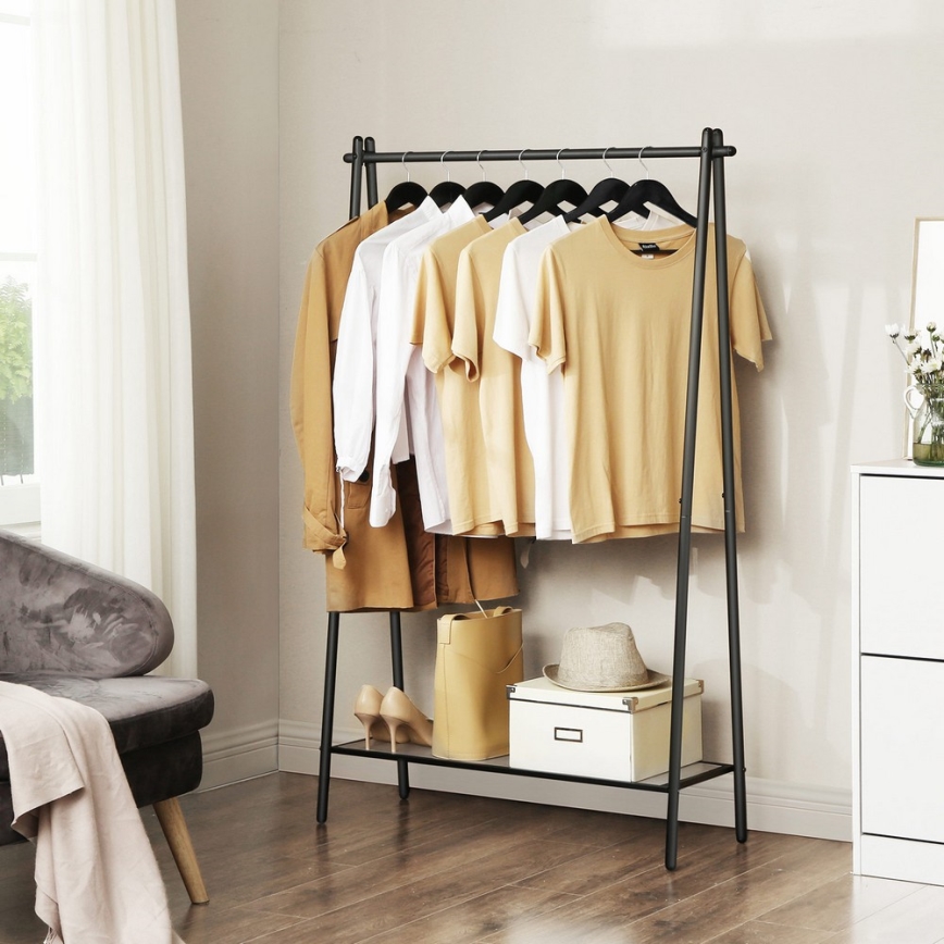 LINEA Freestanding Coat Rack, Black