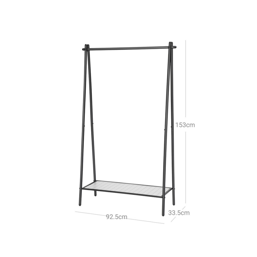 LINEA Freestanding Coat Rack, Black