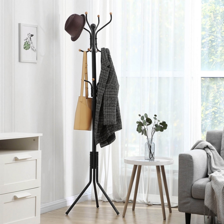 LINEA Freestanding Coat Rack – Black