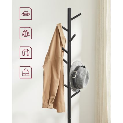 LINEA Freestanding Coat Rack, Black