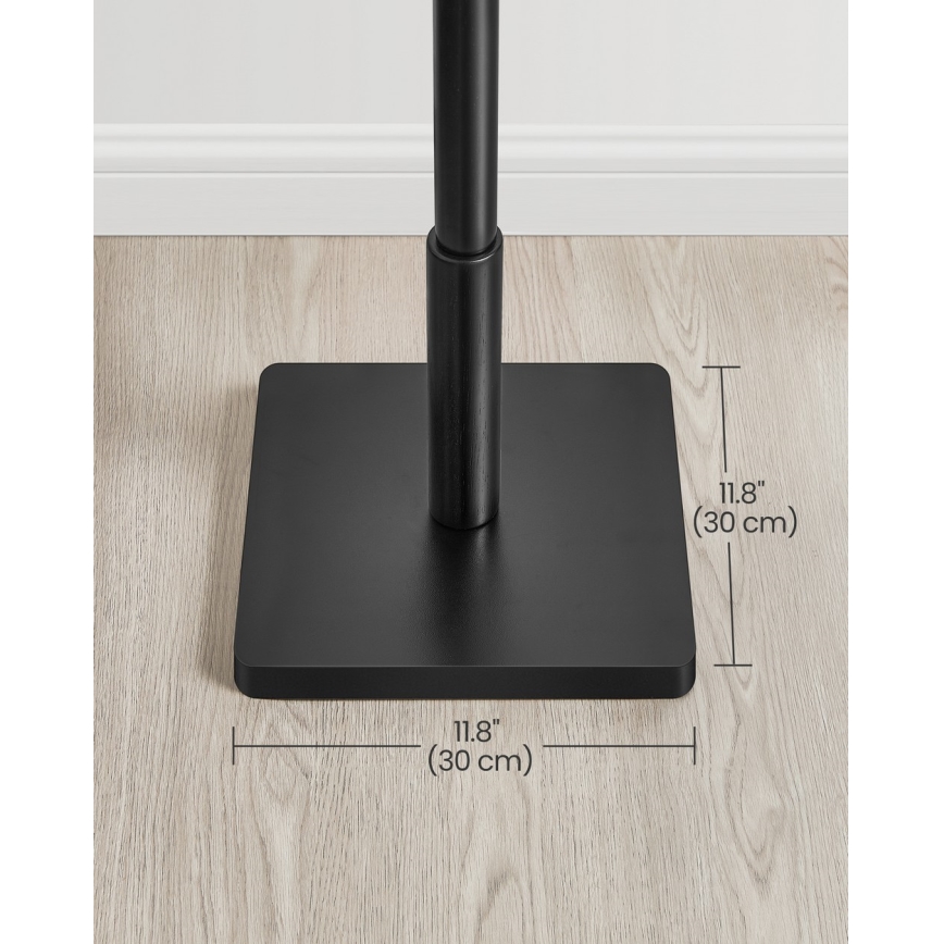 LINEA Freestanding Coat Rack, Black