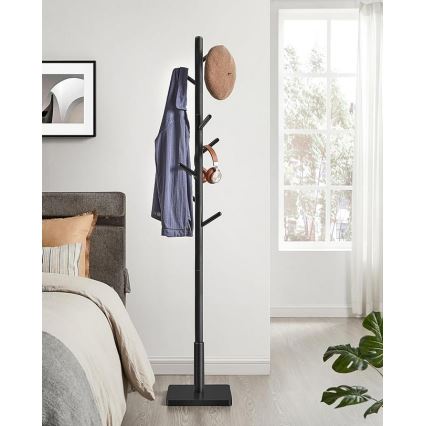 LINEA Freestanding Coat Rack, Black