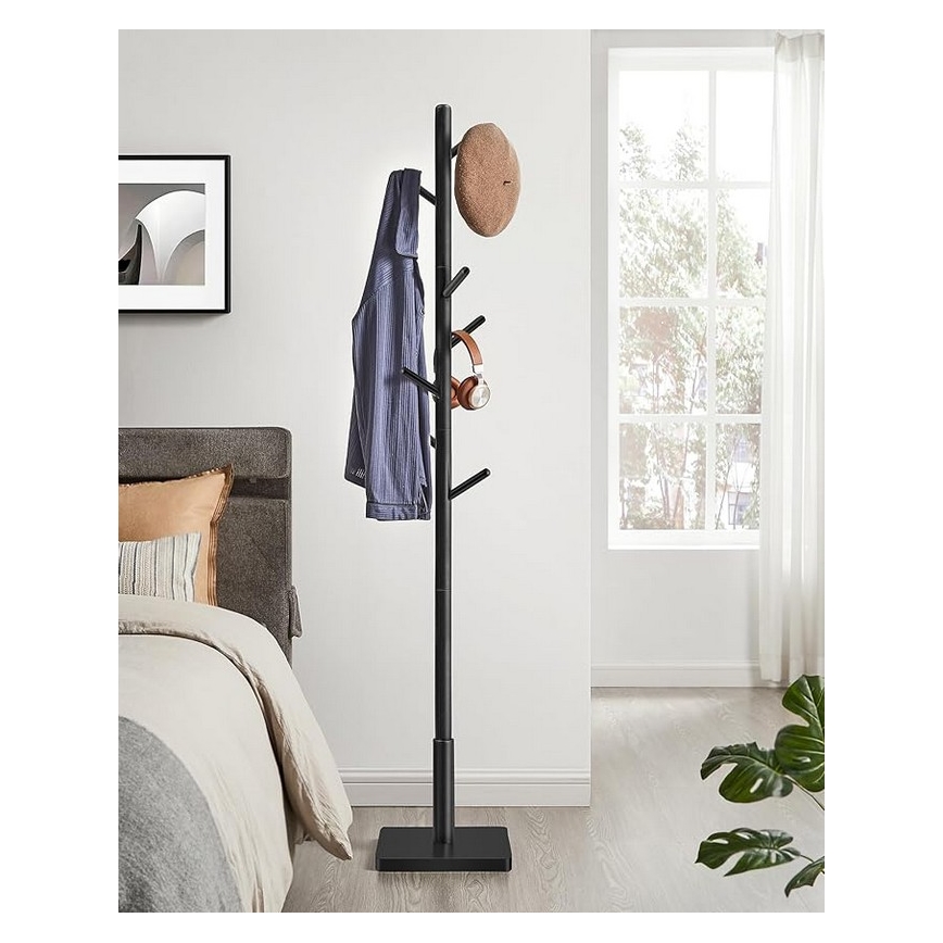 LINEA Freestanding Coat Rack, Black