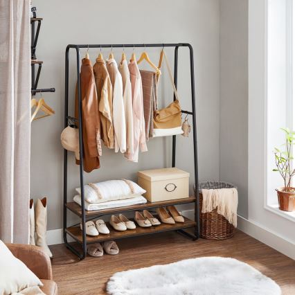LINEA Freestanding Coat Rack – Brown/Black