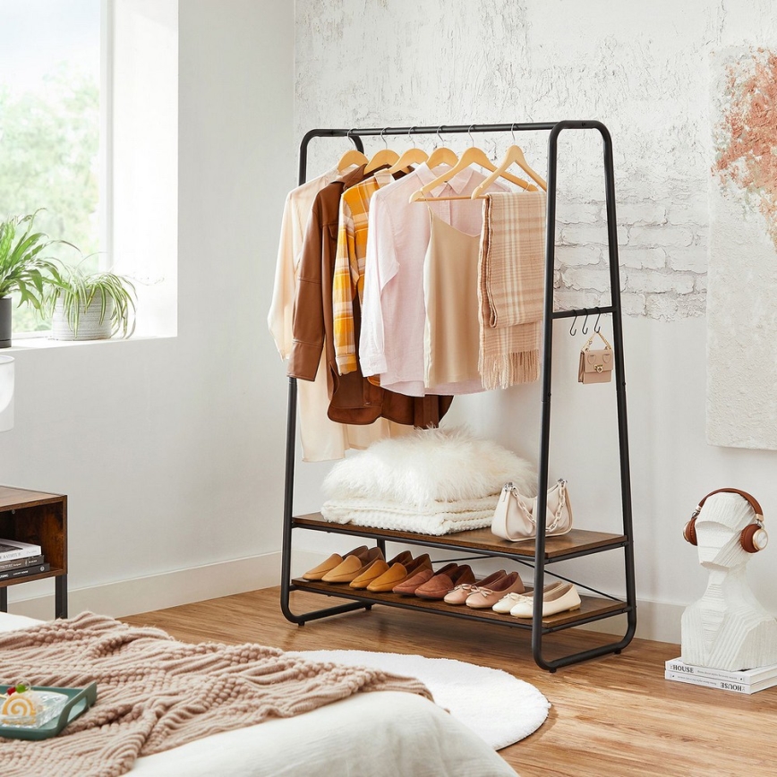 LINEA Freestanding Coat Rack – Brown/Black