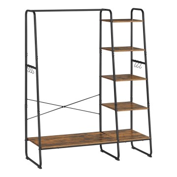 LINEA Freestanding Coat Rack – Brown/Black