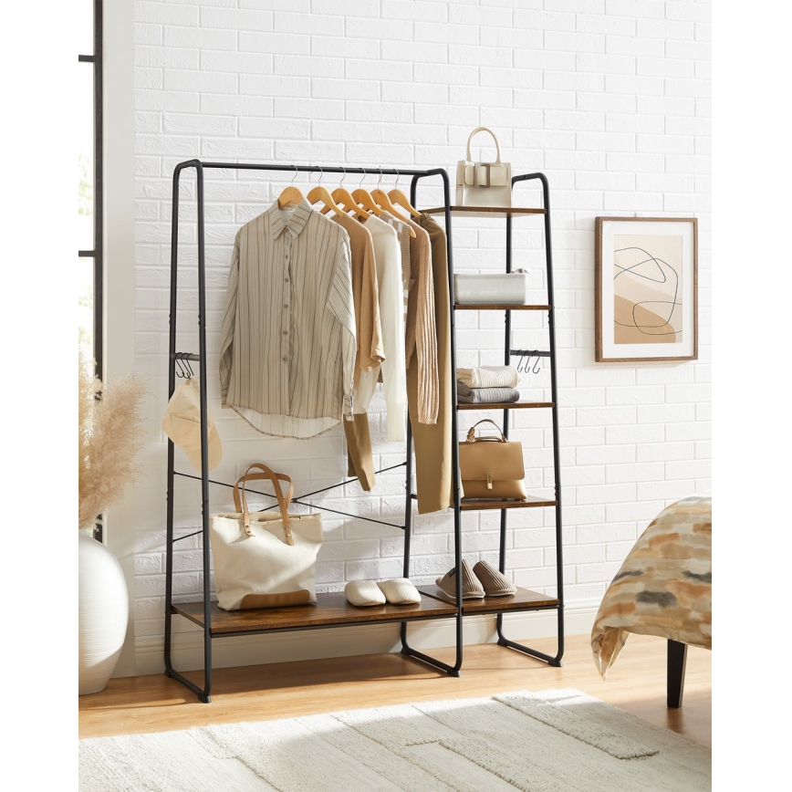 LINEA Freestanding Coat Rack – Brown/Black