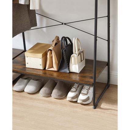 LINEA Freestanding Coat Rack – Brown/Black