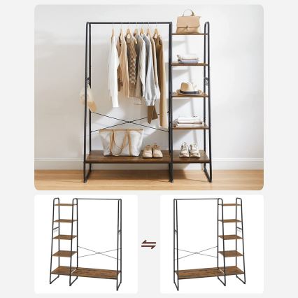 LINEA Freestanding Coat Rack – Brown/Black