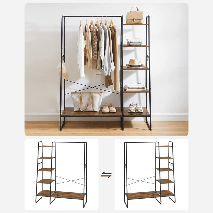 LINEA Freestanding Coat Rack – Brown/Black