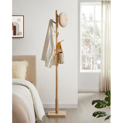 LINEA Freestanding Coat Rack, Brown