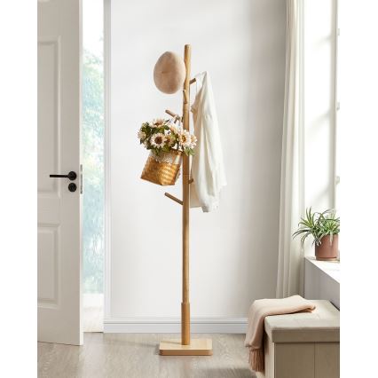 LINEA Freestanding Coat Rack, Brown