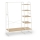 LINEA Freestanding Coat Rack, White/Brown