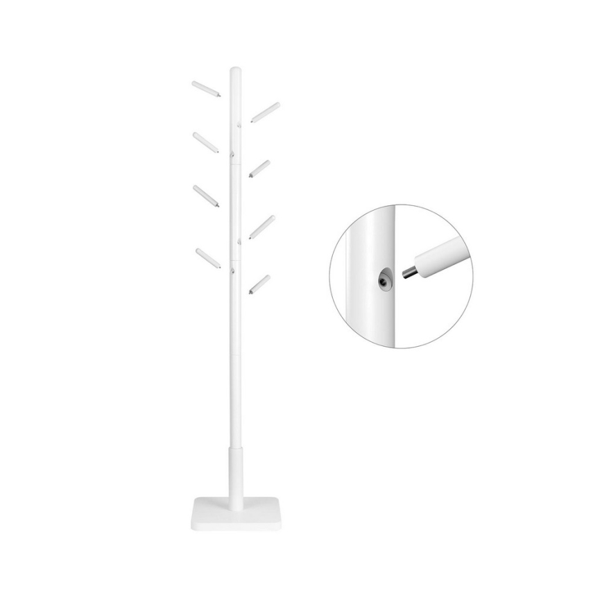 LINEA Freestanding Coat Rack, White