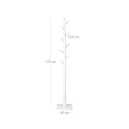 LINEA Freestanding Coat Rack, White