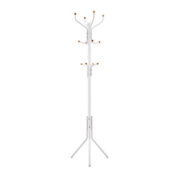 LINEA Freestanding Coat Rack, White