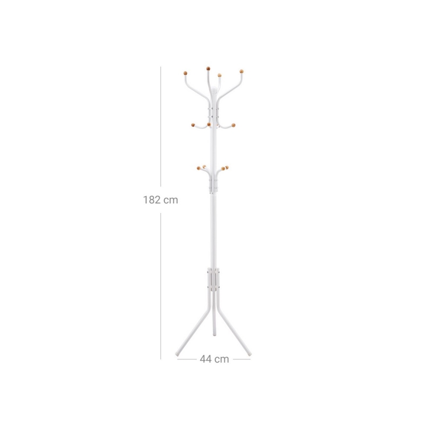 LINEA Freestanding Coat Rack, White