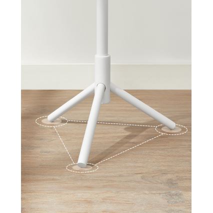 LINEA Freestanding Coat Rack, White