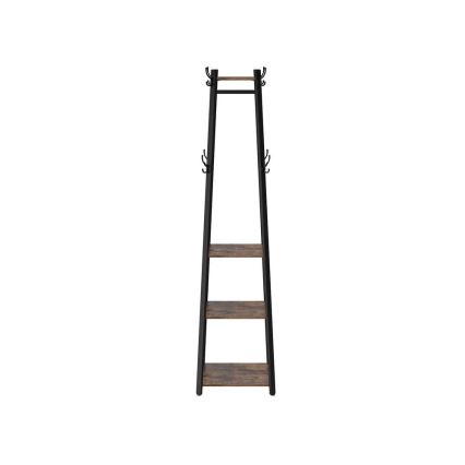 LINEA Freestanding Coat Rack — Black/Brown