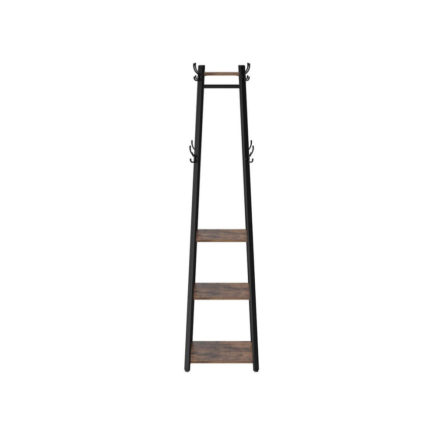 LINEA Freestanding Coat Rack — Black/Brown