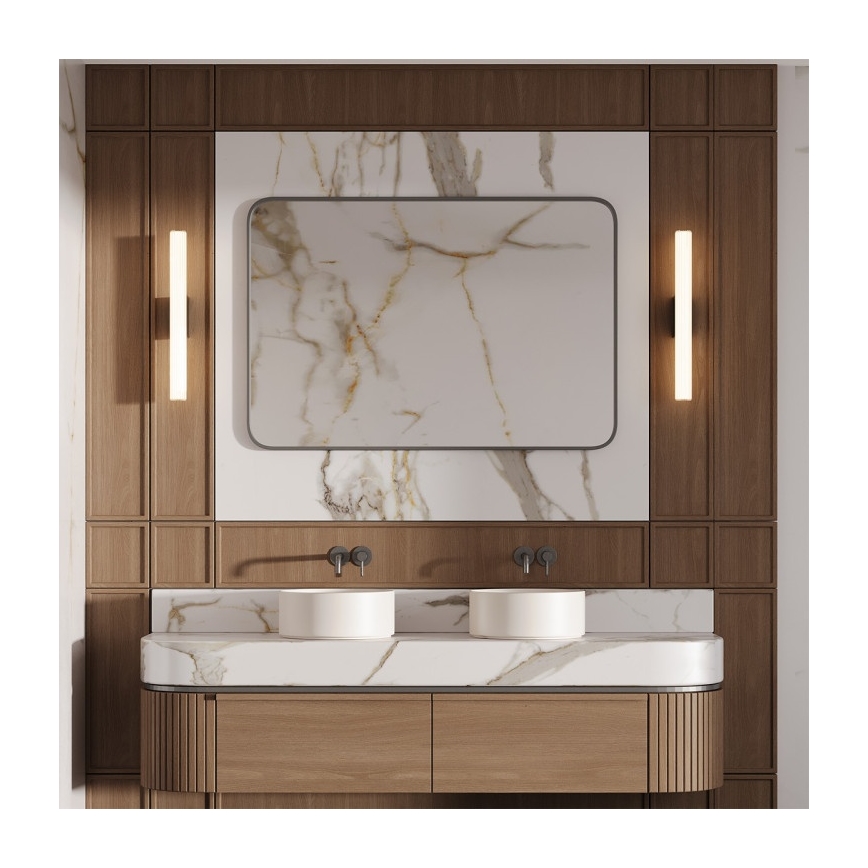 LED Bathroom Mirror Light LINEA LED/12W/230V 3000/4000/6000K IP44 61 cm Polished Chrome