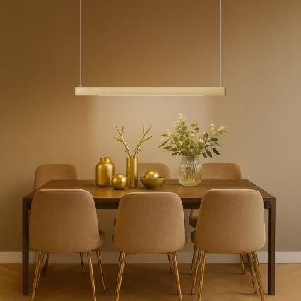 LINEA LED cable pendant 36W/230V 3000/4000/5700K CRI 90 – Gold