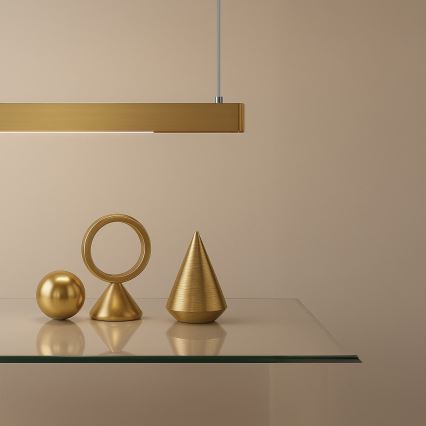 LINEA LED cable pendant 36W/230V 3000/4000/5700K CRI 90 – Gold