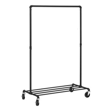 LINEA Mobile Freestanding Coat Rack, Black