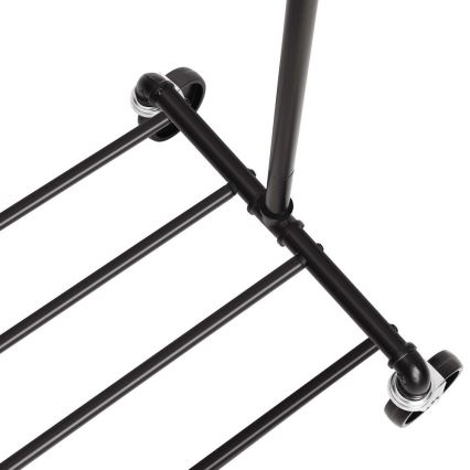 LINEA Mobile Freestanding Coat Rack, Black