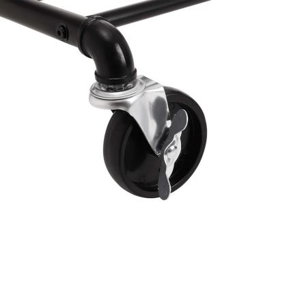 LINEA Mobile Freestanding Coat Rack, Black