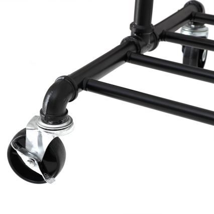 LINEA Mobile Freestanding Coat Rack, Black