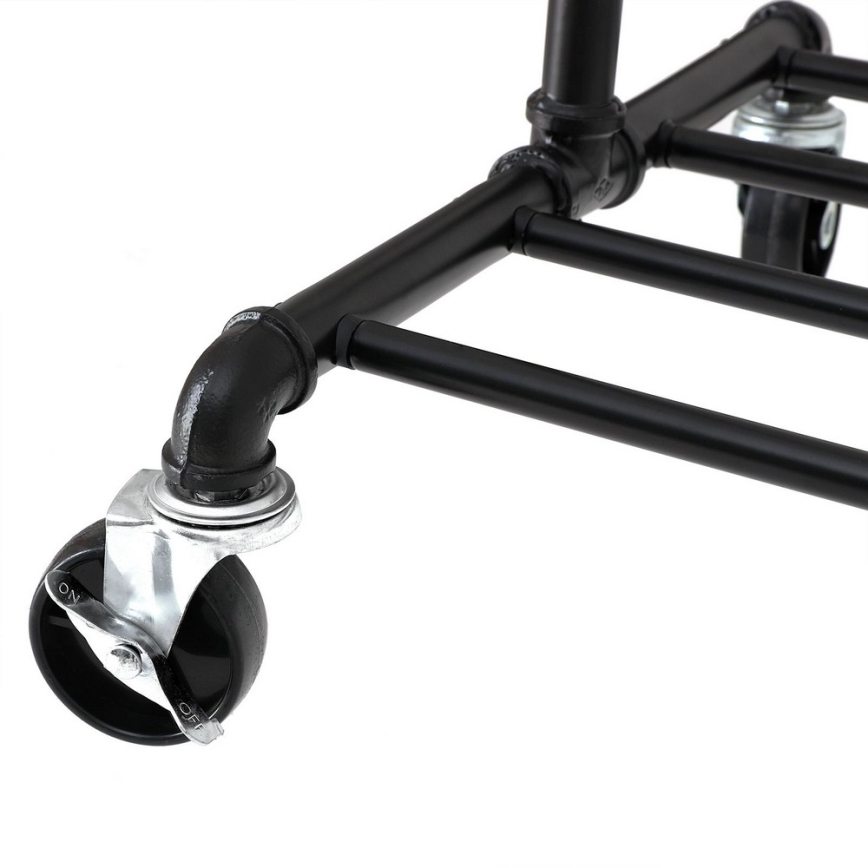 LINEA Mobile Freestanding Coat Rack, Black