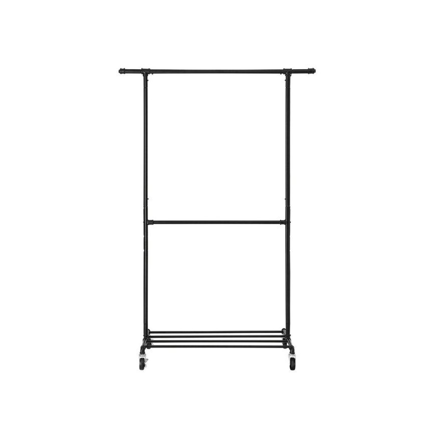 LINEA Mobile Freestanding Coat Rack, Black