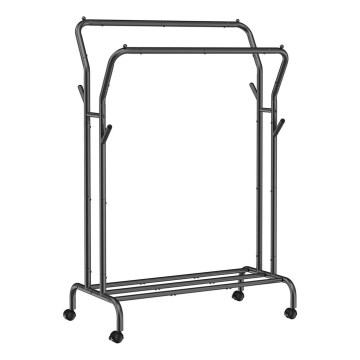 LINEA Mobile Freestanding Coat Rack – Black