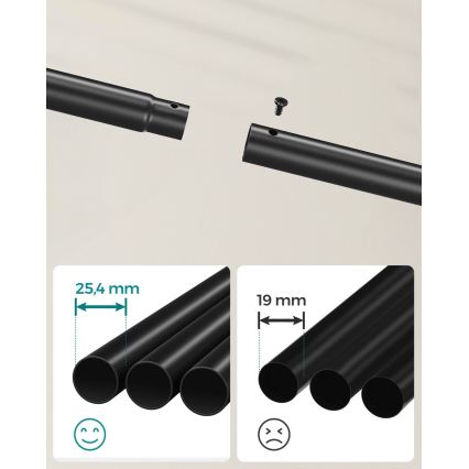 LINEA Mobile Freestanding Coat Rack – Black