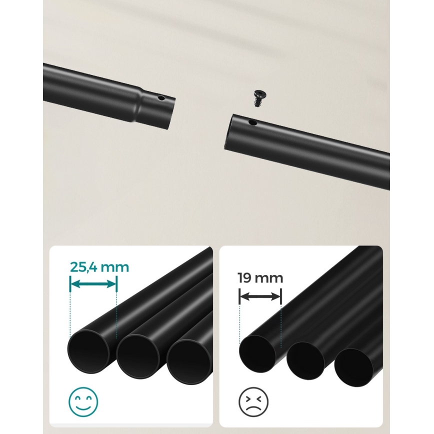 LINEA Mobile Freestanding Coat Rack – Black