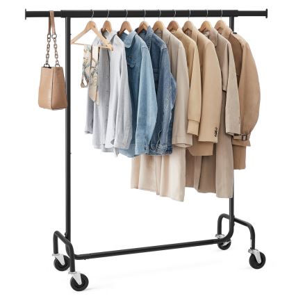 LINEA Mobile Freestanding Coat Rack, Black