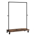 LINEA Mobile Freestanding Coat Rack, Brown/Black