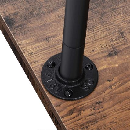 LINEA Mobile Freestanding Coat Rack, Brown/Black