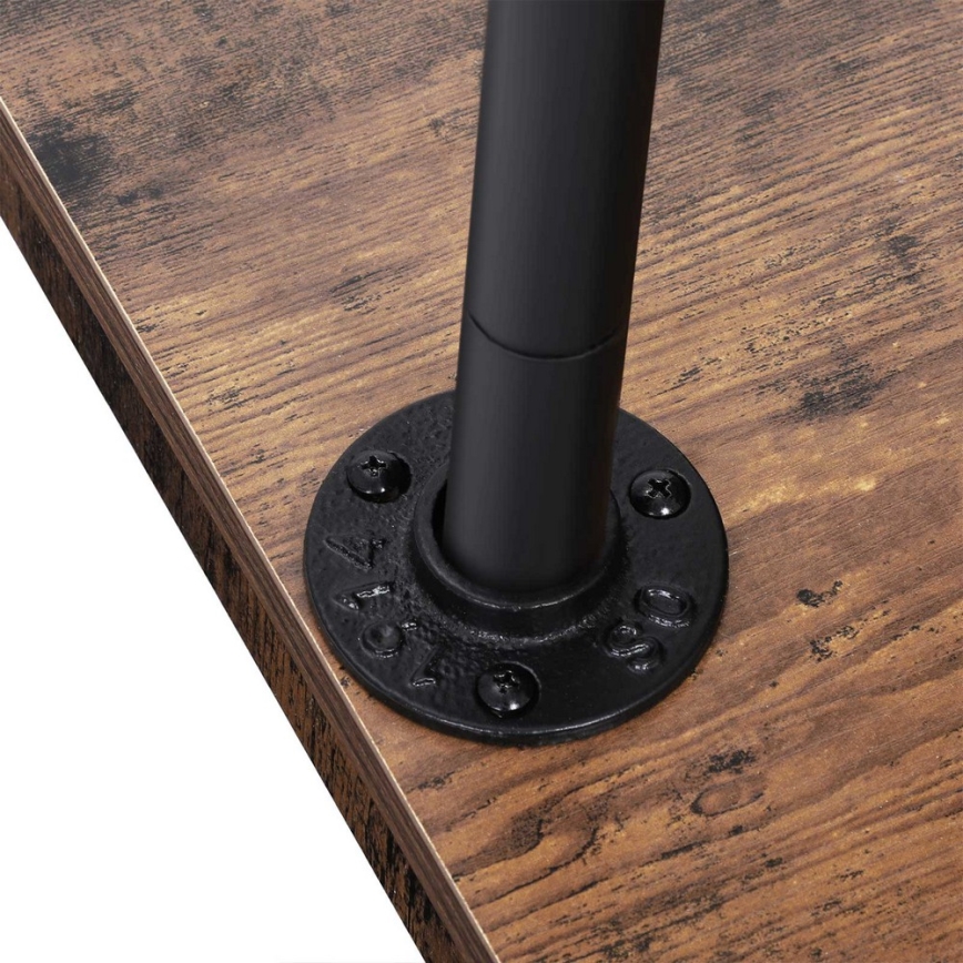 LINEA Mobile Freestanding Coat Rack, Brown/Black