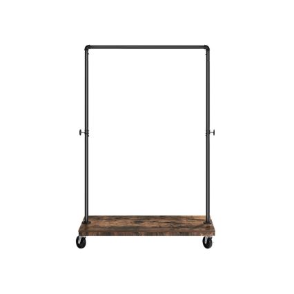 LINEA Mobile Freestanding Coat Rack, Brown/Black
